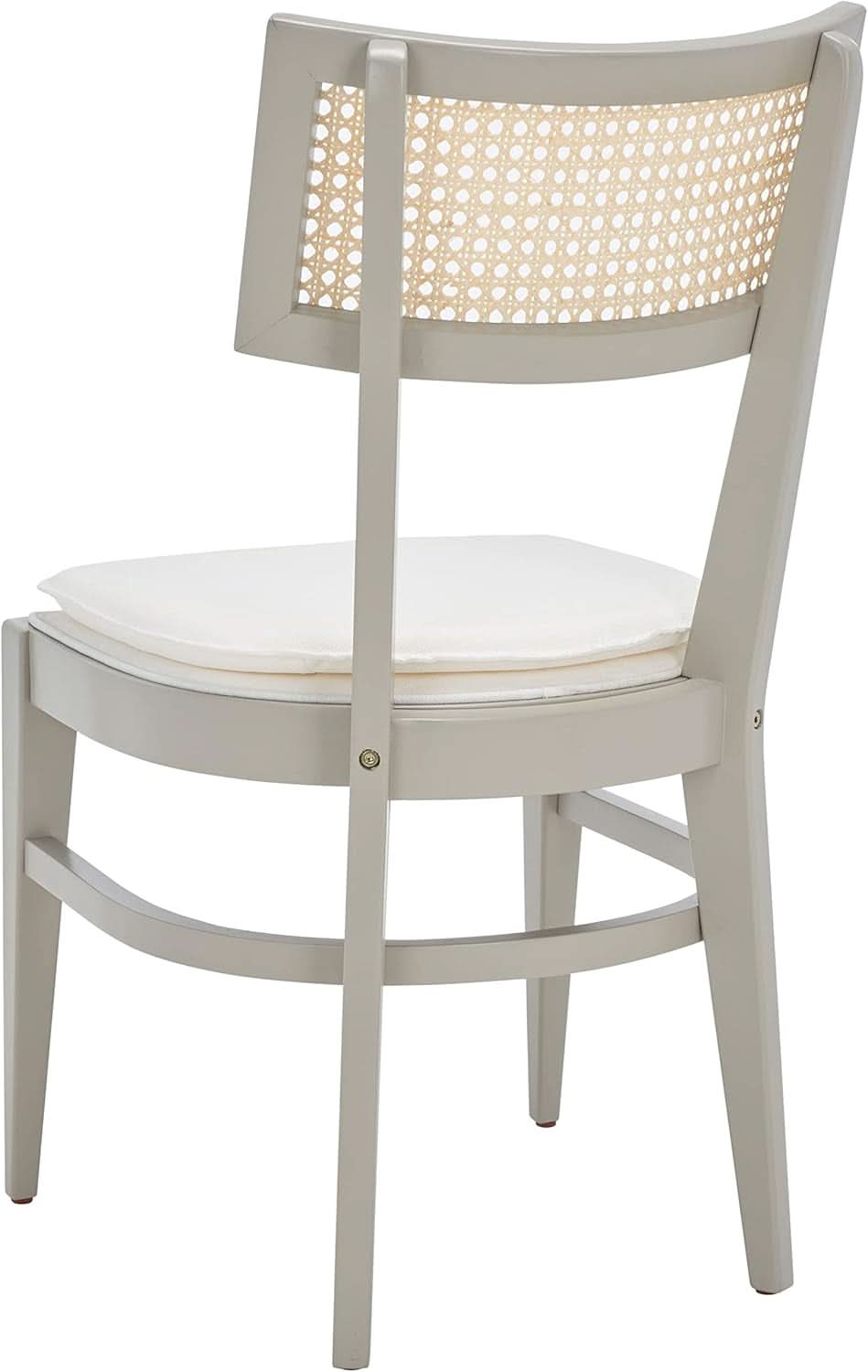 Ashford Cane Back Dining Chair – Coastal Grey Oak Dining Chair with Upholstered Seat