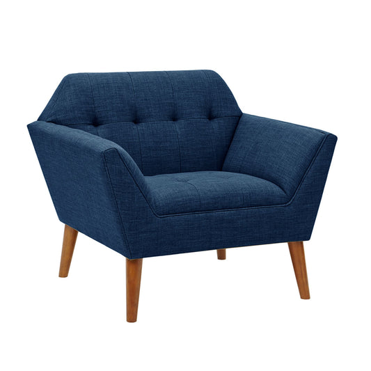 ***Modern Lounge Chair With Button Tufting