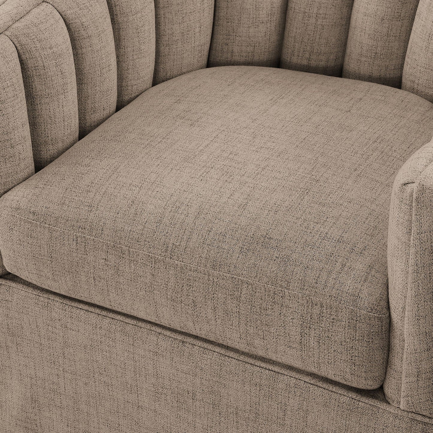 The Ashbourne Skirted Swivel Accent Chair