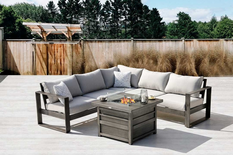 The Darcy Aluminum Outdoor Luxury Firepit Table