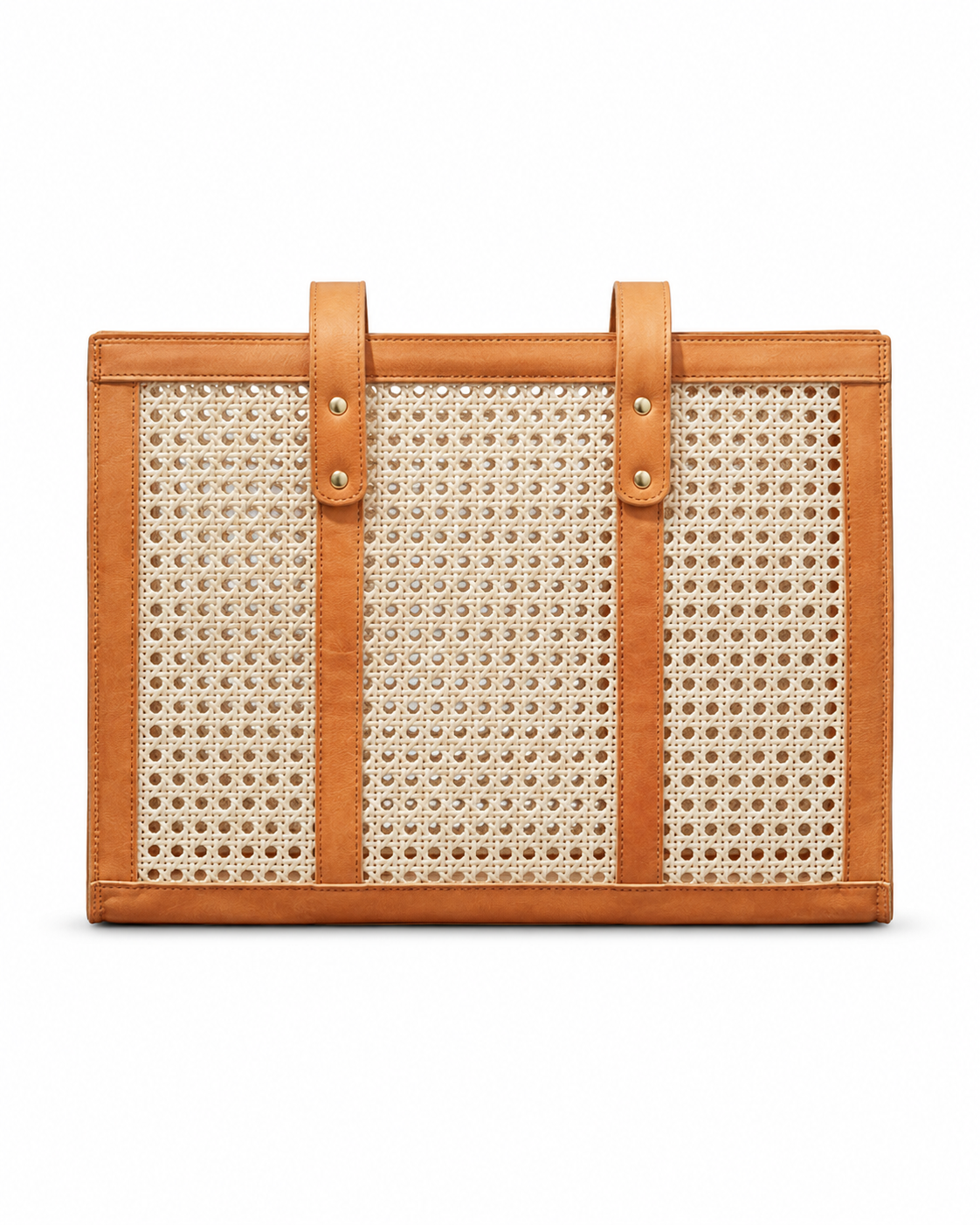 Raja Leather and Cane Everyday Bag