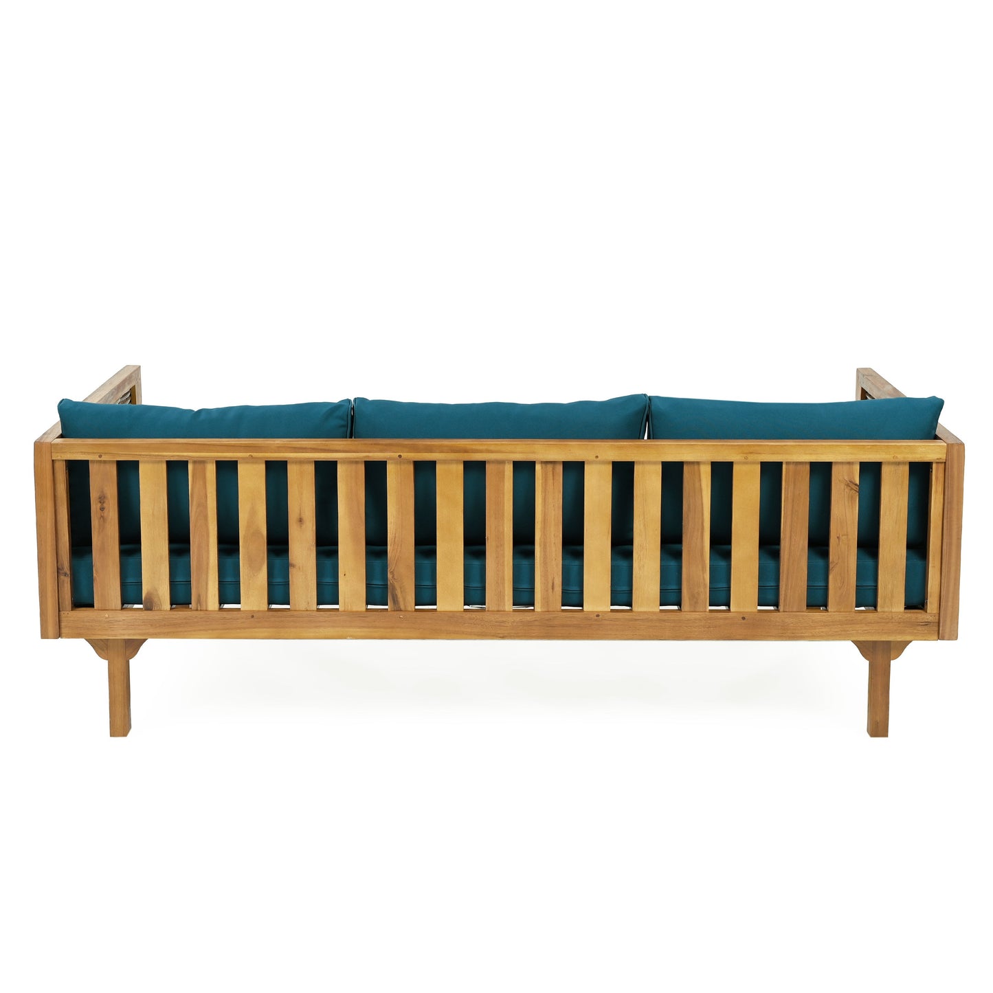Patio Set Sectional Wicker Dark Teal Cushions Weather Resistant