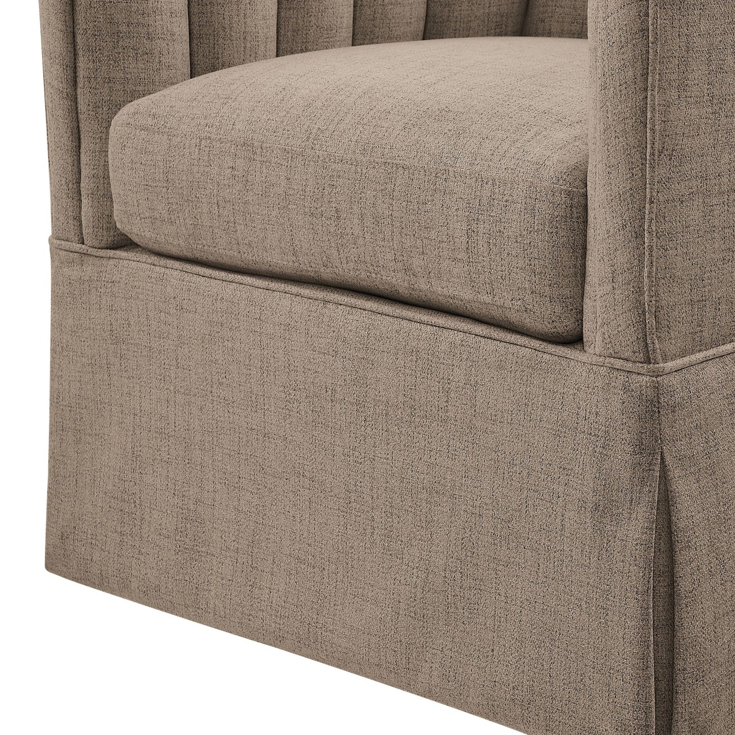 The Ashbourne Skirted Swivel Accent Chair