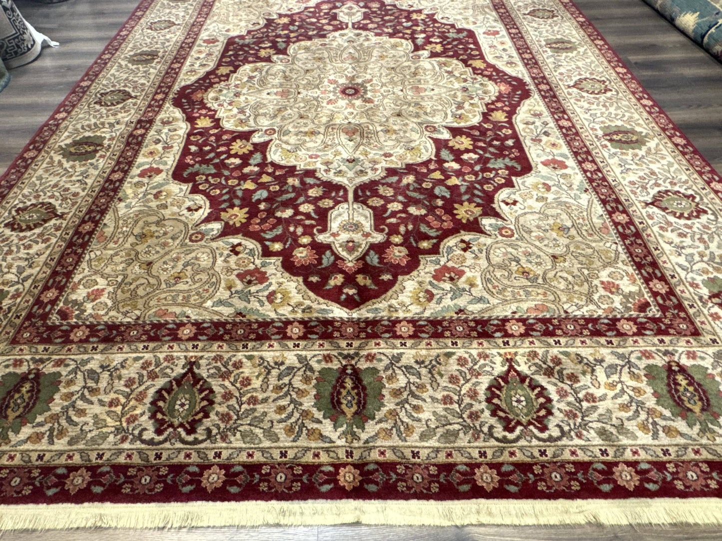 Karastan Rug 8.8 x 12, Antique Legends Royal Tabriz, Wool Pile, Vintage, Rare Design
