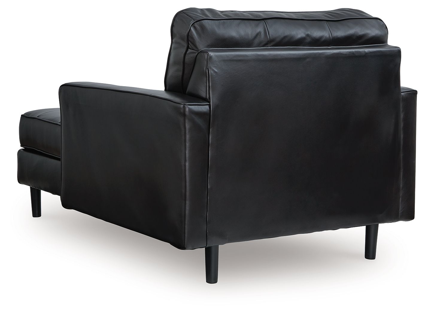 Onyx Leather Estate Chaise