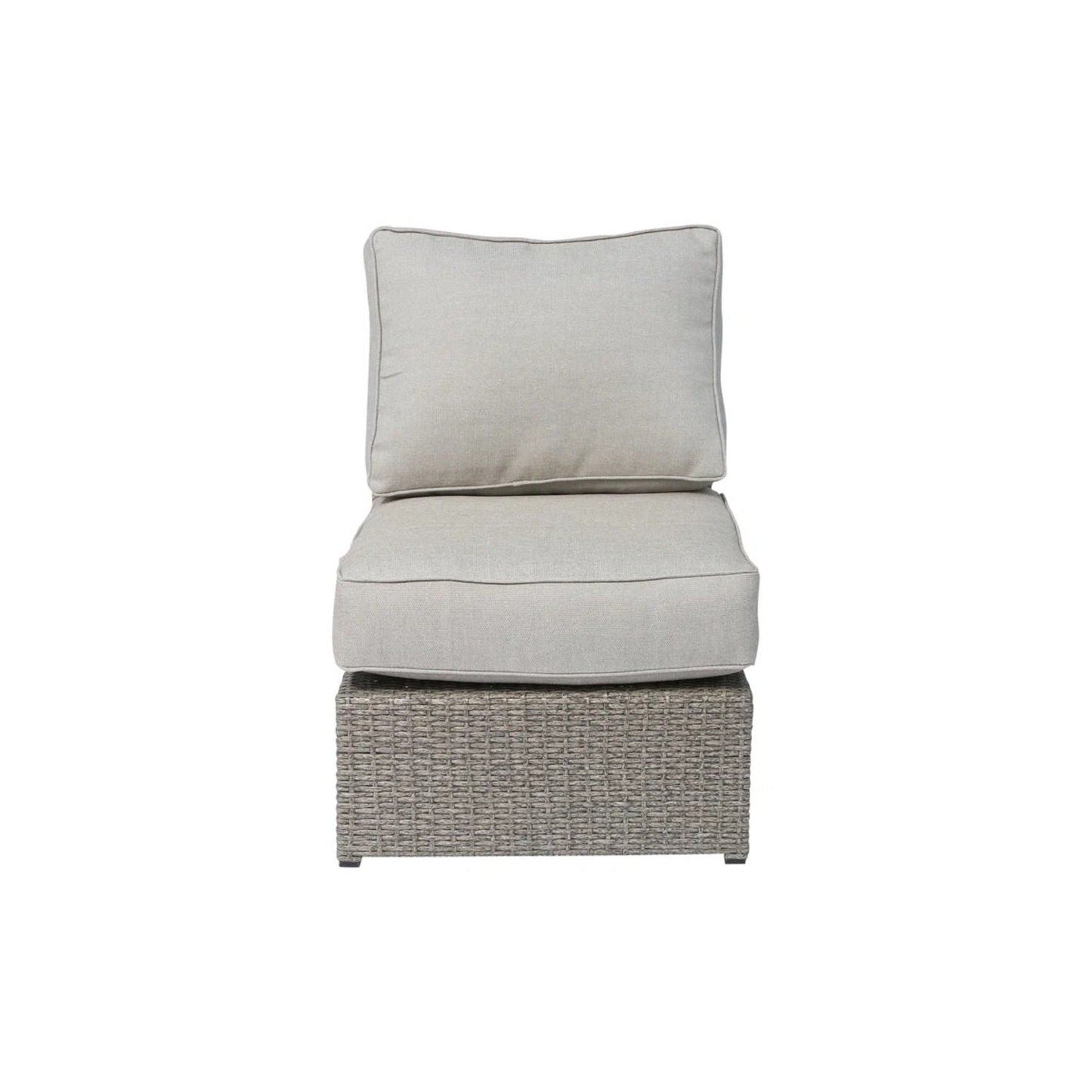Patio Conversation Set & Cushions, Seats 4 - Gray Mix