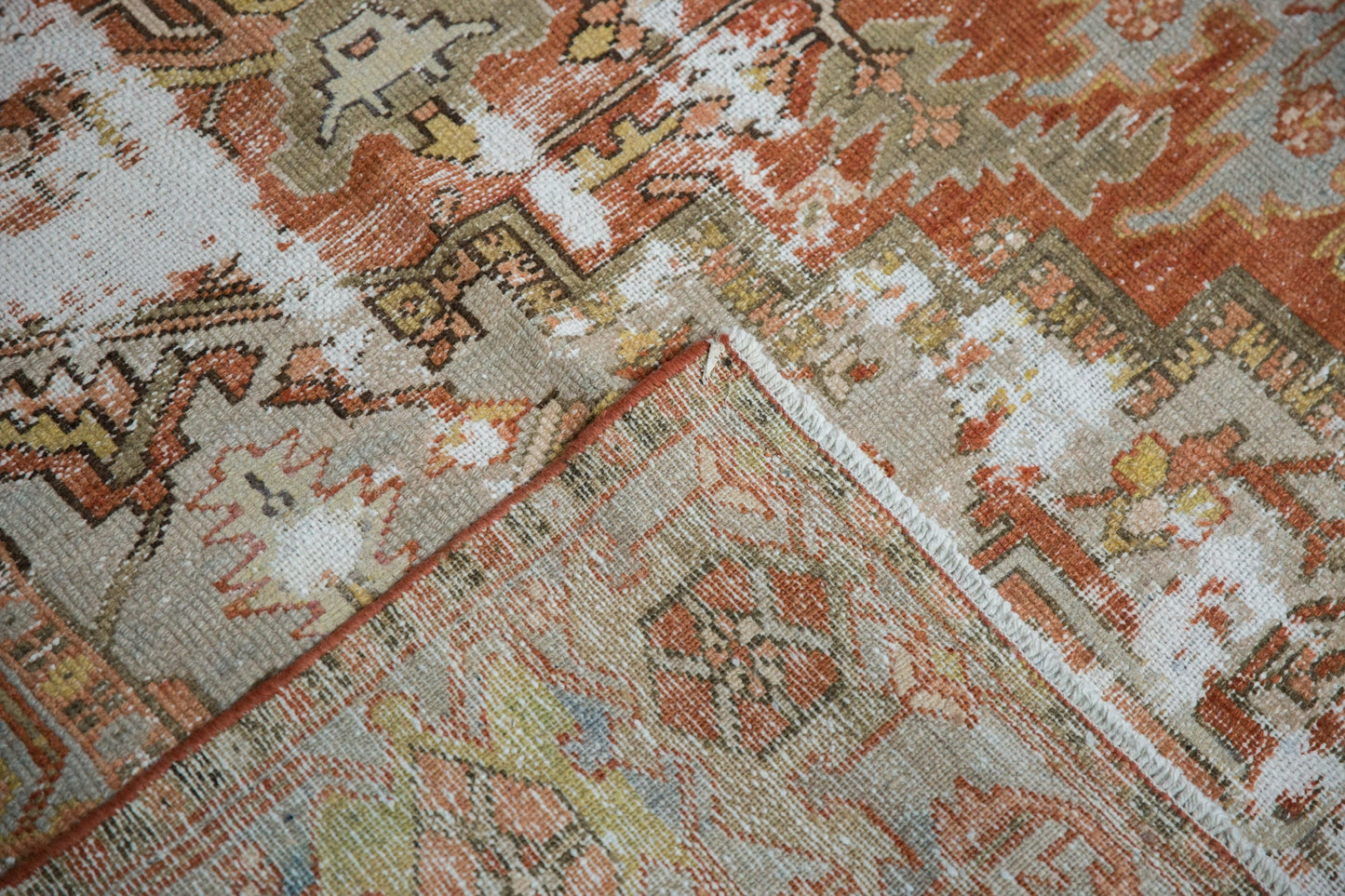 8x11 Antique Distressed Karaja Carpet