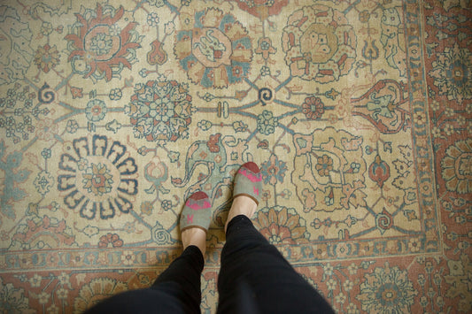8.5x11.5 Vintage Distressed Tabriz Carpet