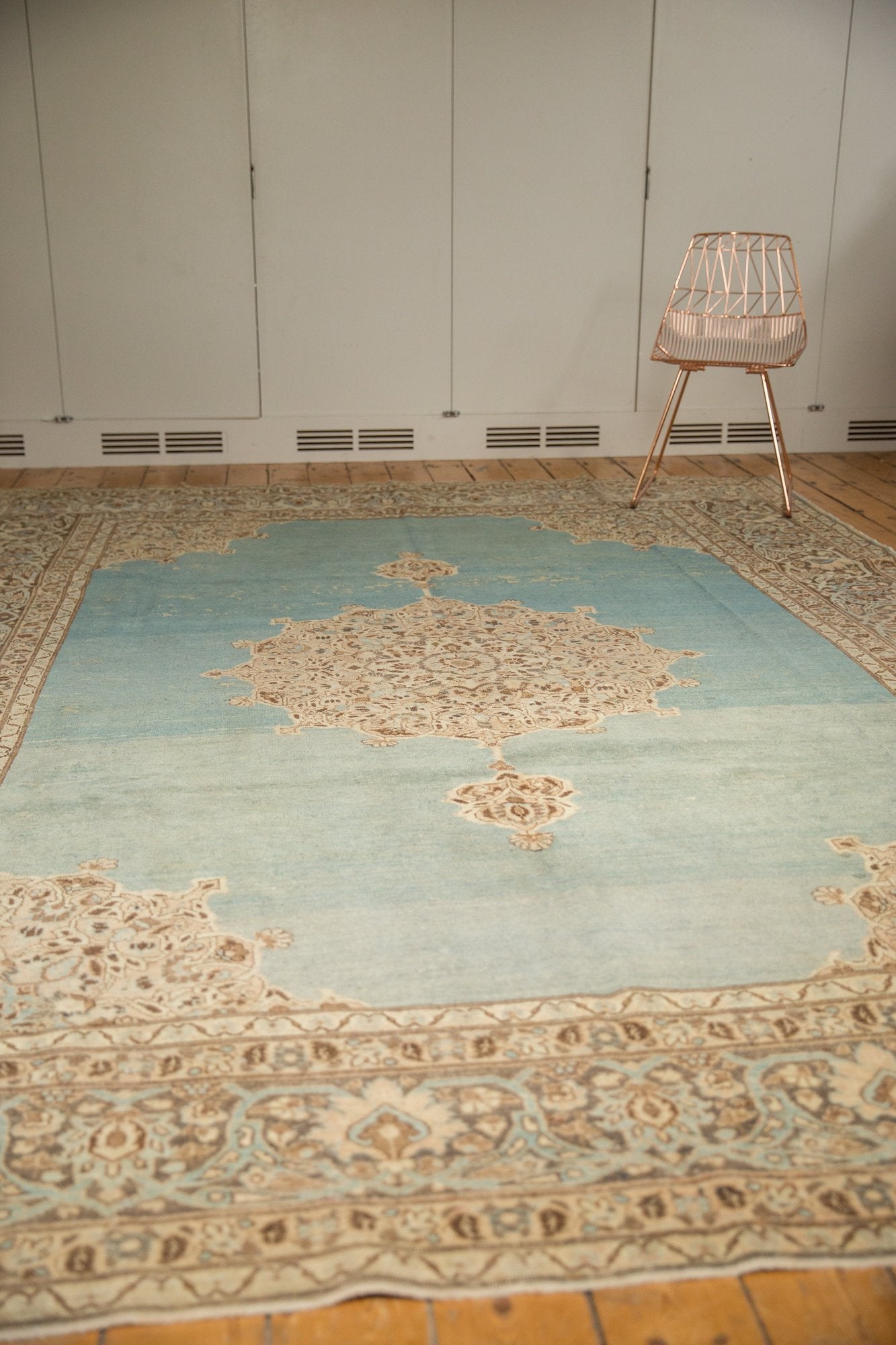 8.5x12.5 Vintage Distressed Tabriz Carpet