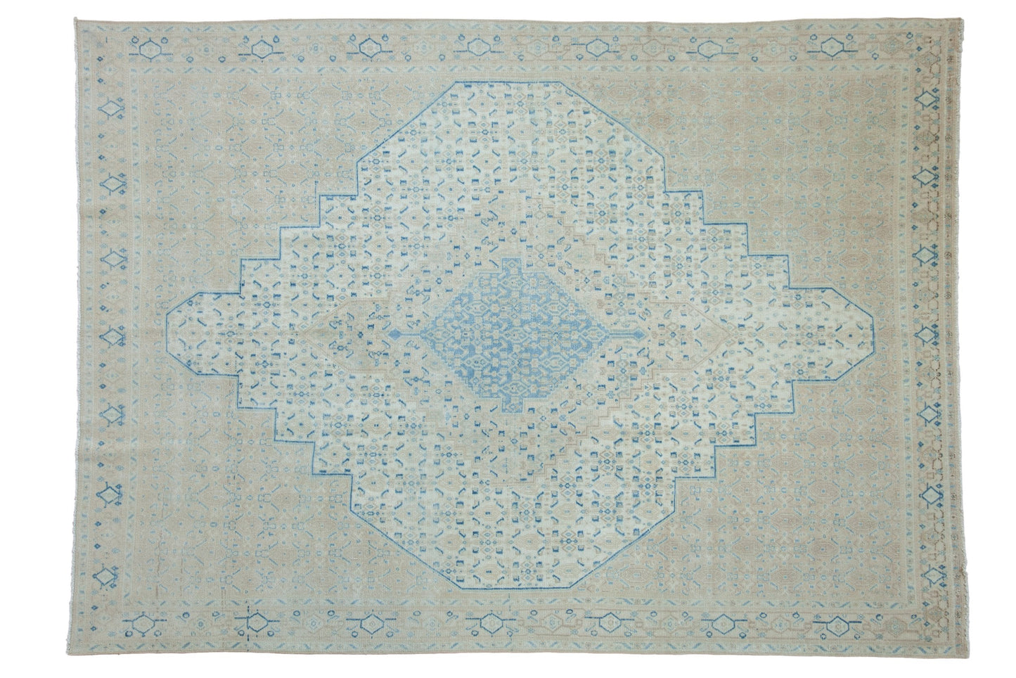 7x9.5 Vintage Distressed Birjand Carpet