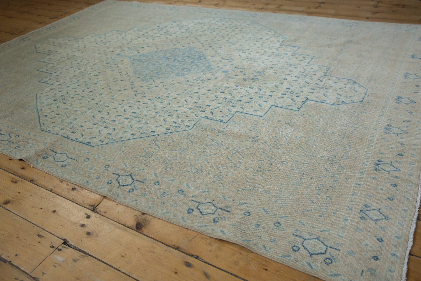 7x9.5 Vintage Distressed Birjand Carpet