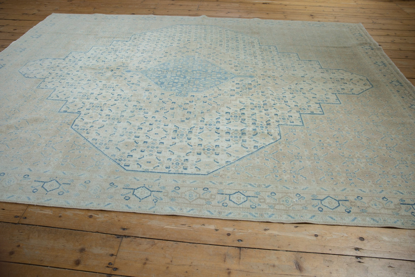 7x9.5 Vintage Distressed Birjand Carpet