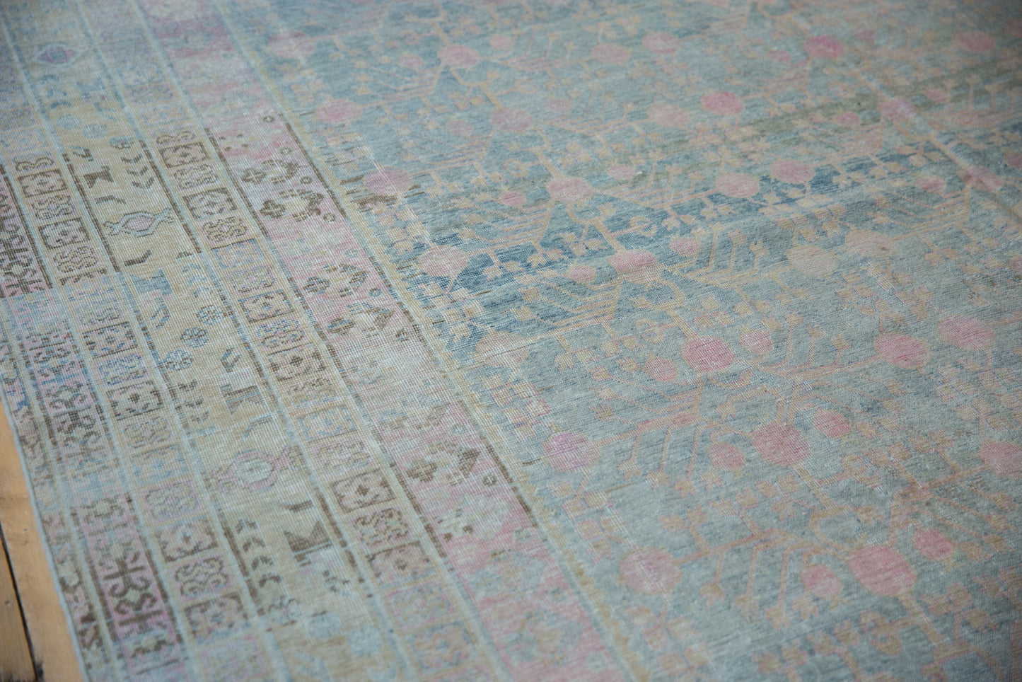 9x17.5 Vintage Distressed Khotan Carpet
