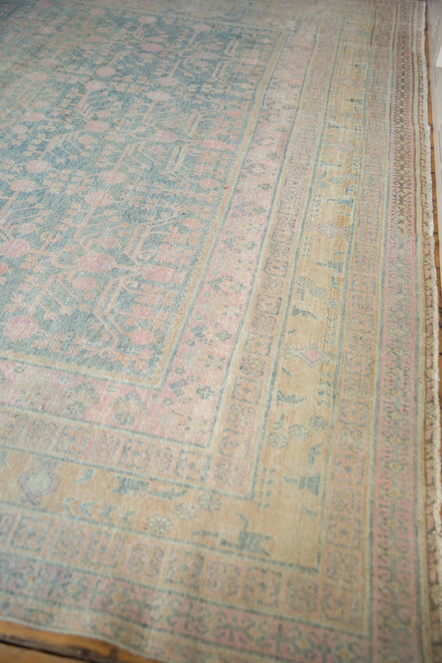 9x17.5 Vintage Distressed Khotan Carpet