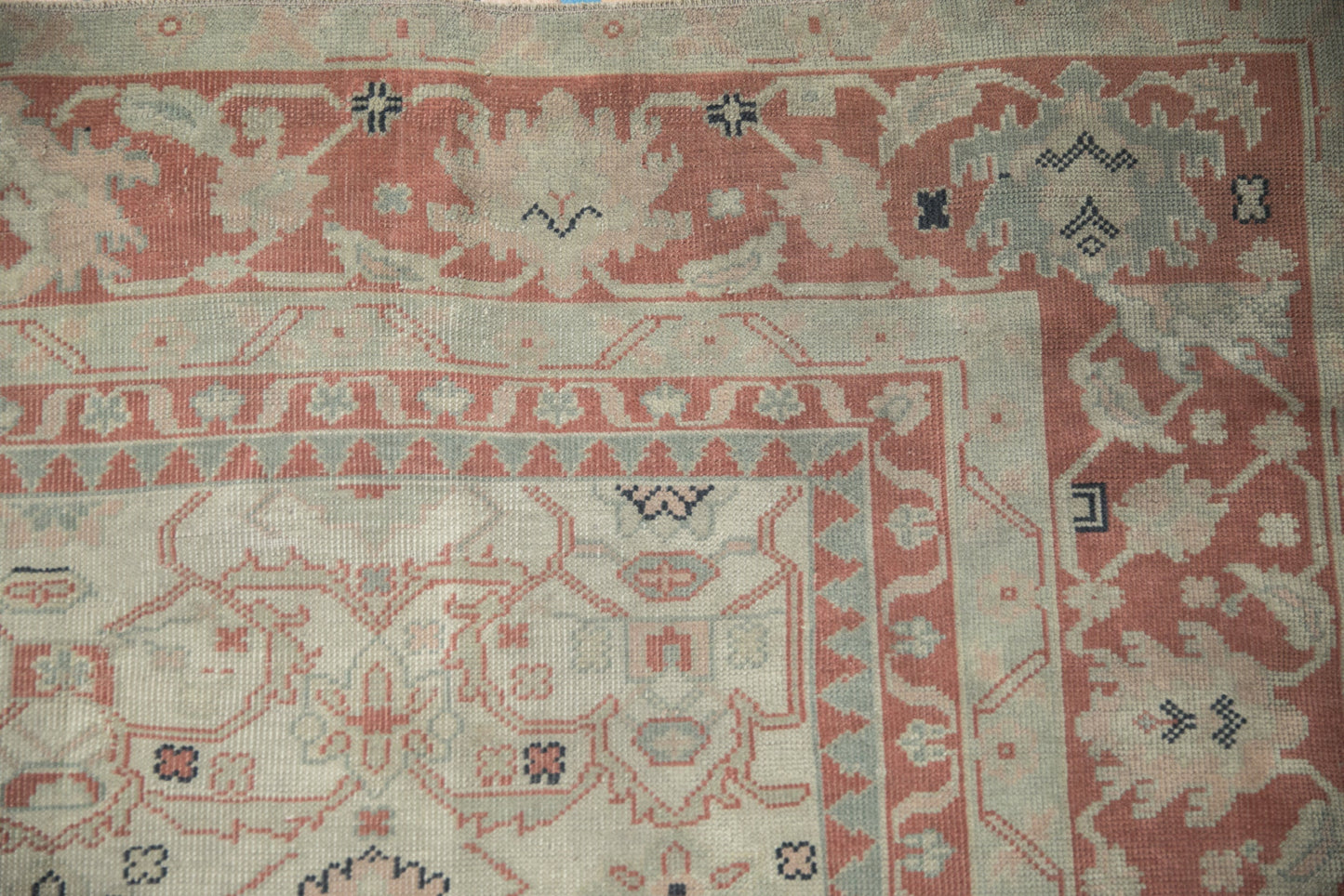 9.5x12.5 Vintage Distressed Anatolian Carpet