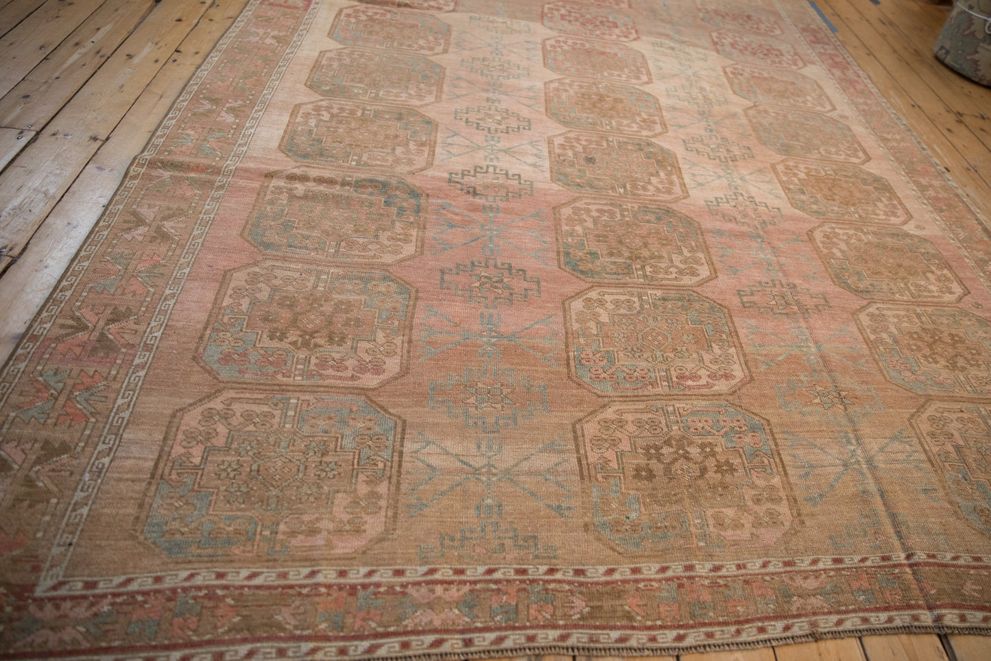 7x10.5 Vintage Distressed Ersari Carpet