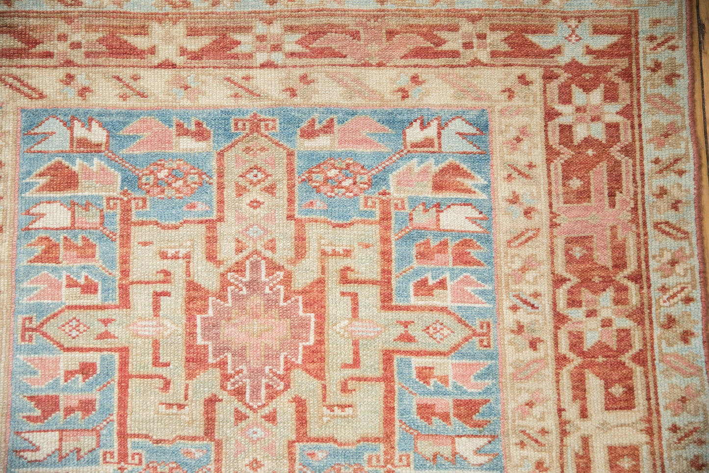 3.5x15 Vintage Distressed Karaja Rug Runner