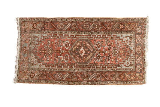 3x5.5 Vintage Distressed Heriz Rug