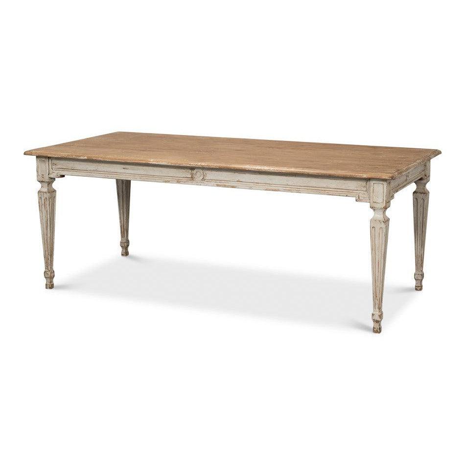 Elise Dining Table, Grey - White Glove Included
