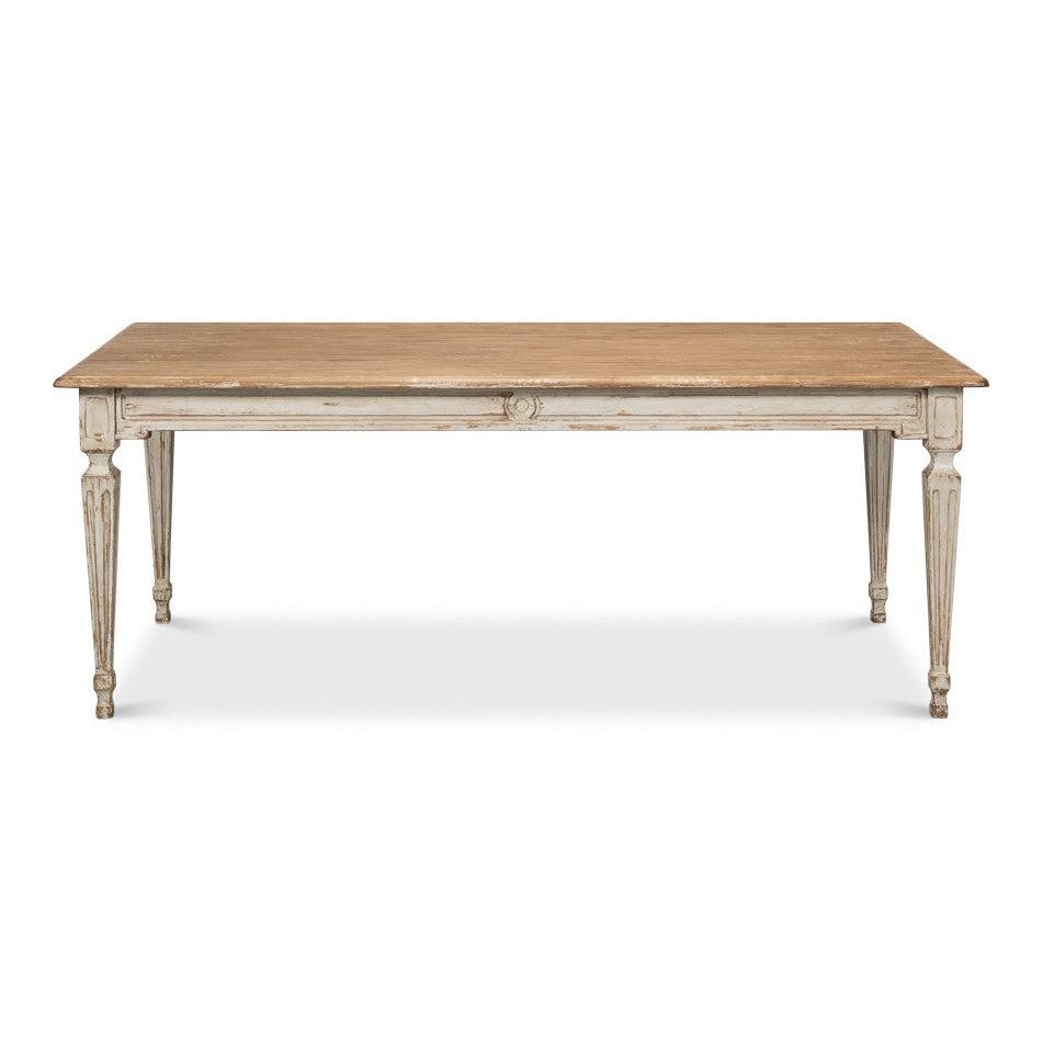 Elise Dining Table, Grey - White Glove Included
