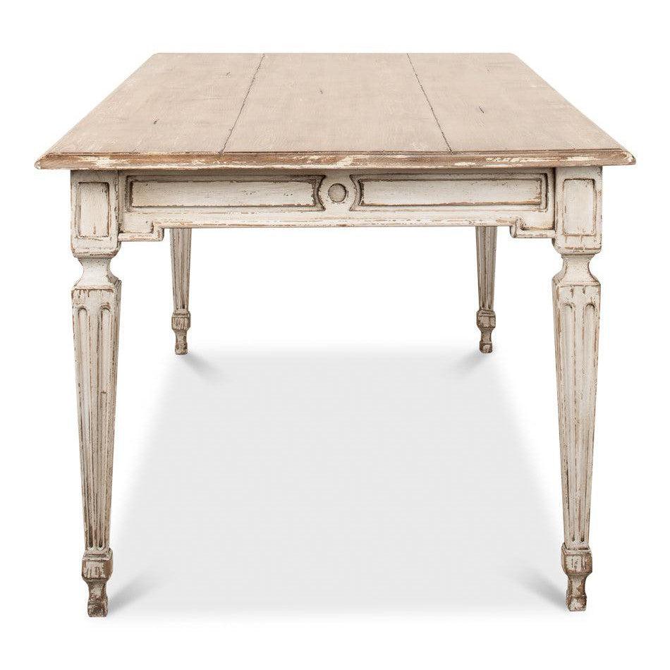 Elise Dining Table, Grey - White Glove Included