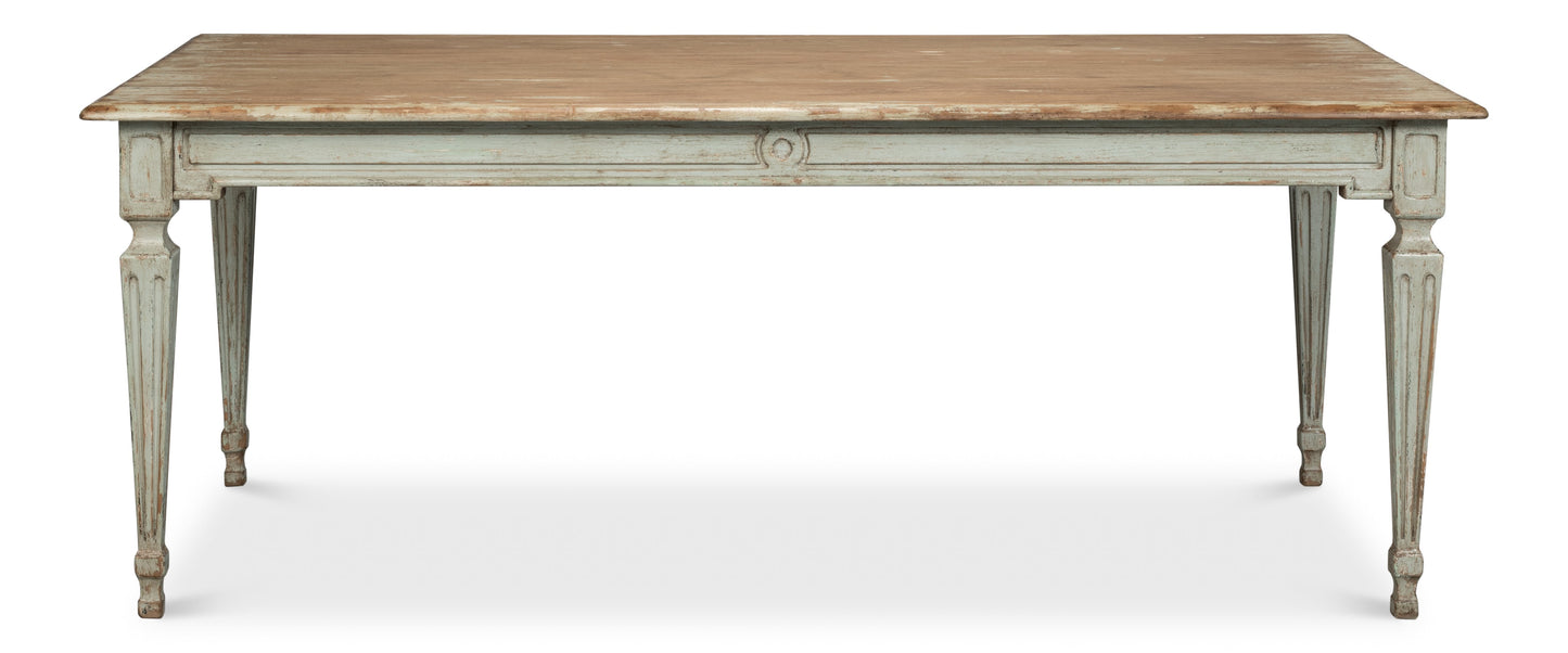 Elise Dining Table, Sage - White Glove Included