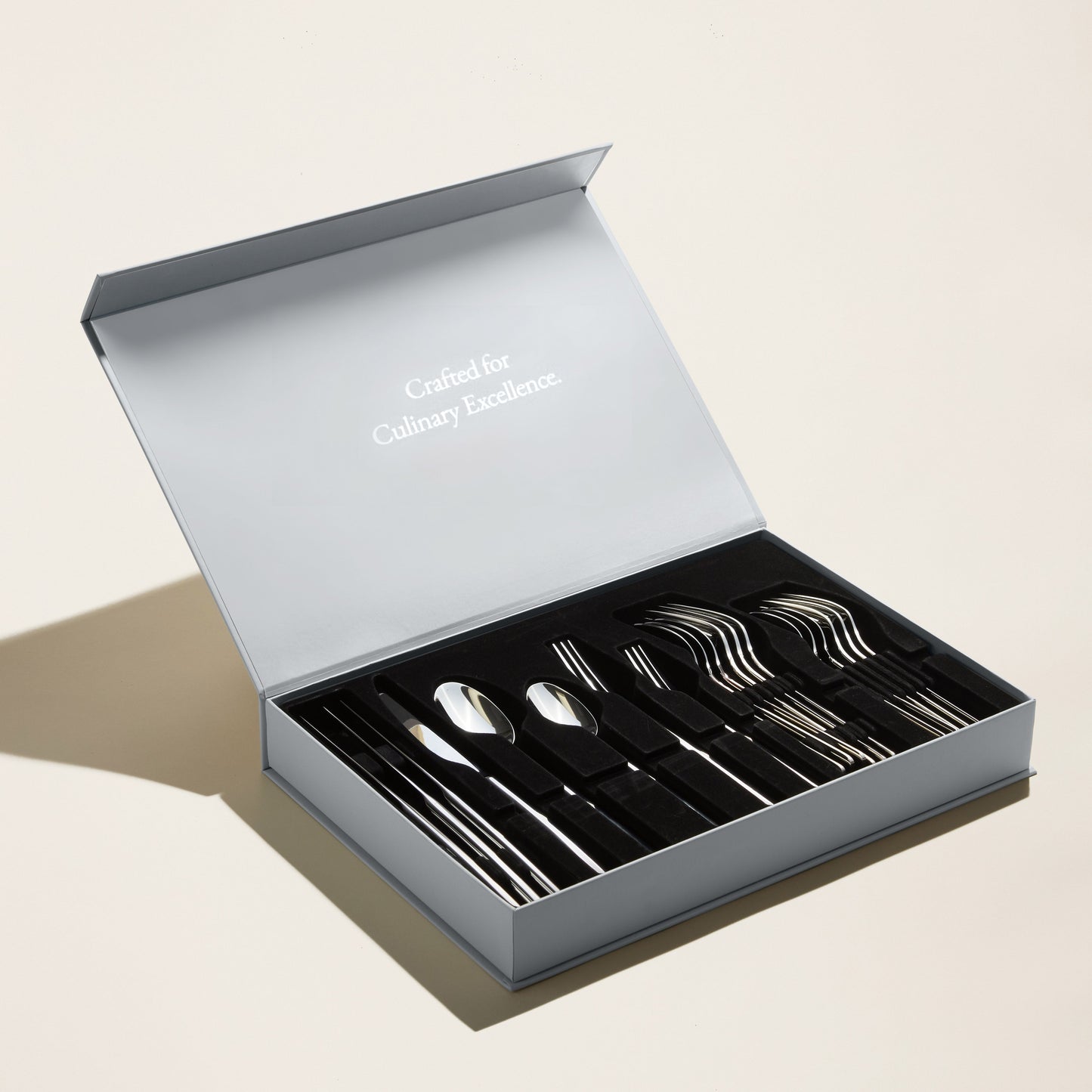Emilia Mirror 20-Piece Flatware Set | Gold or Silver