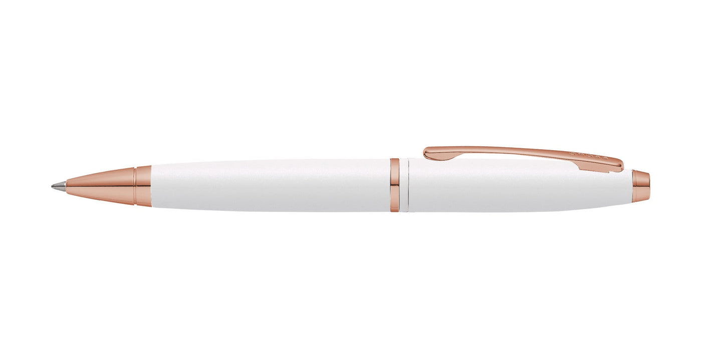 Calais™ Pearlescent White Lacquer Ballpoint and White Journal Gift Set
