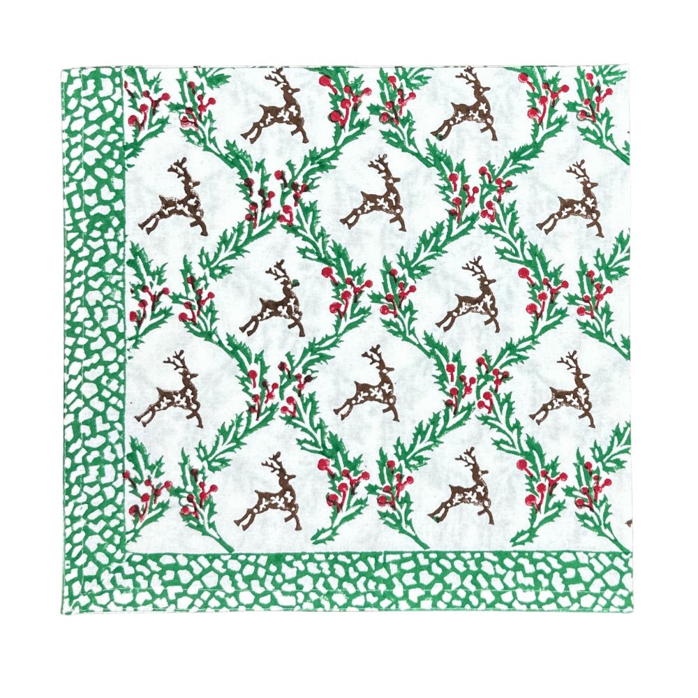 The Enchanted Christmas Reindeer - Napkin (Set of 4)