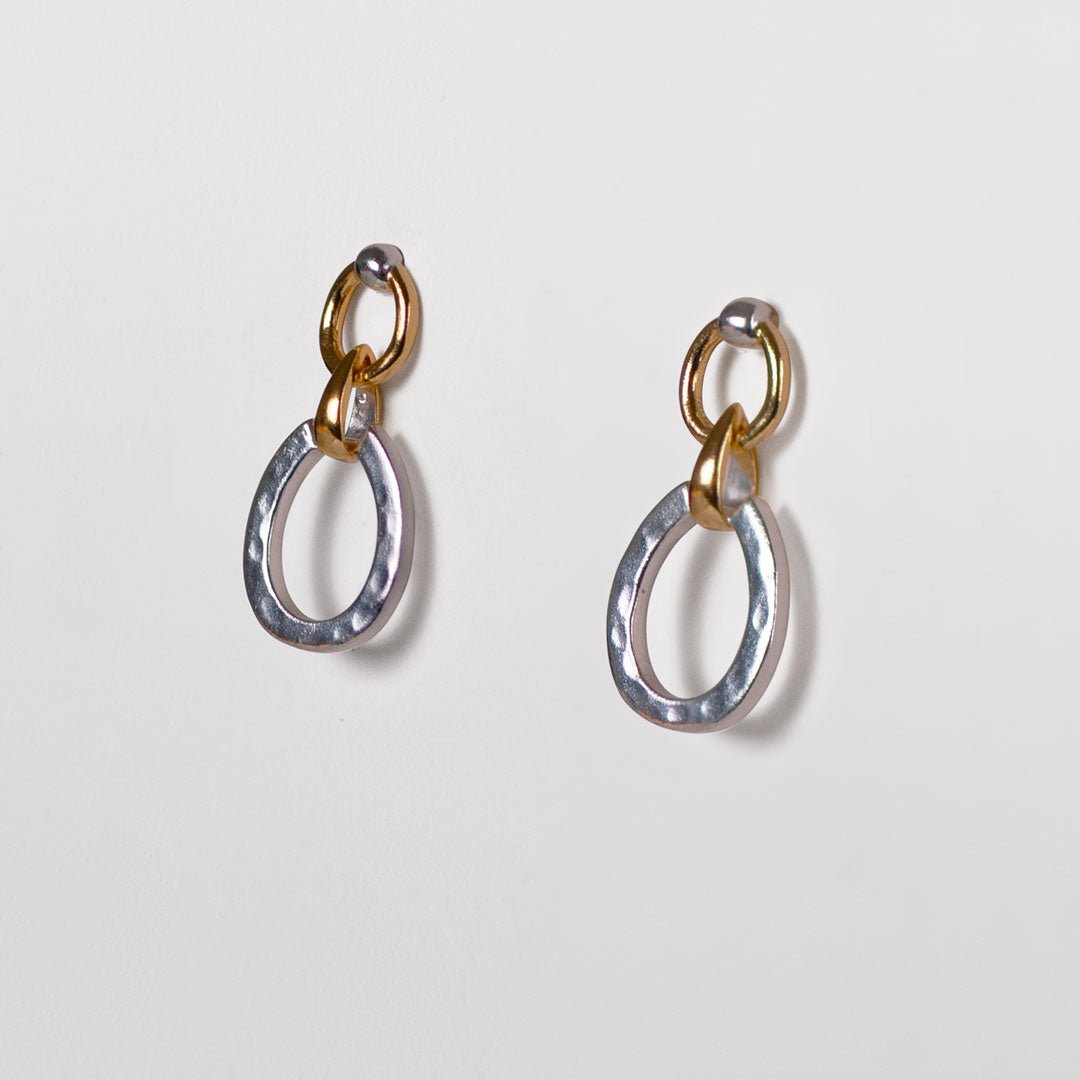 Equinox - Equestrian Horseshoe Earring Two Tone