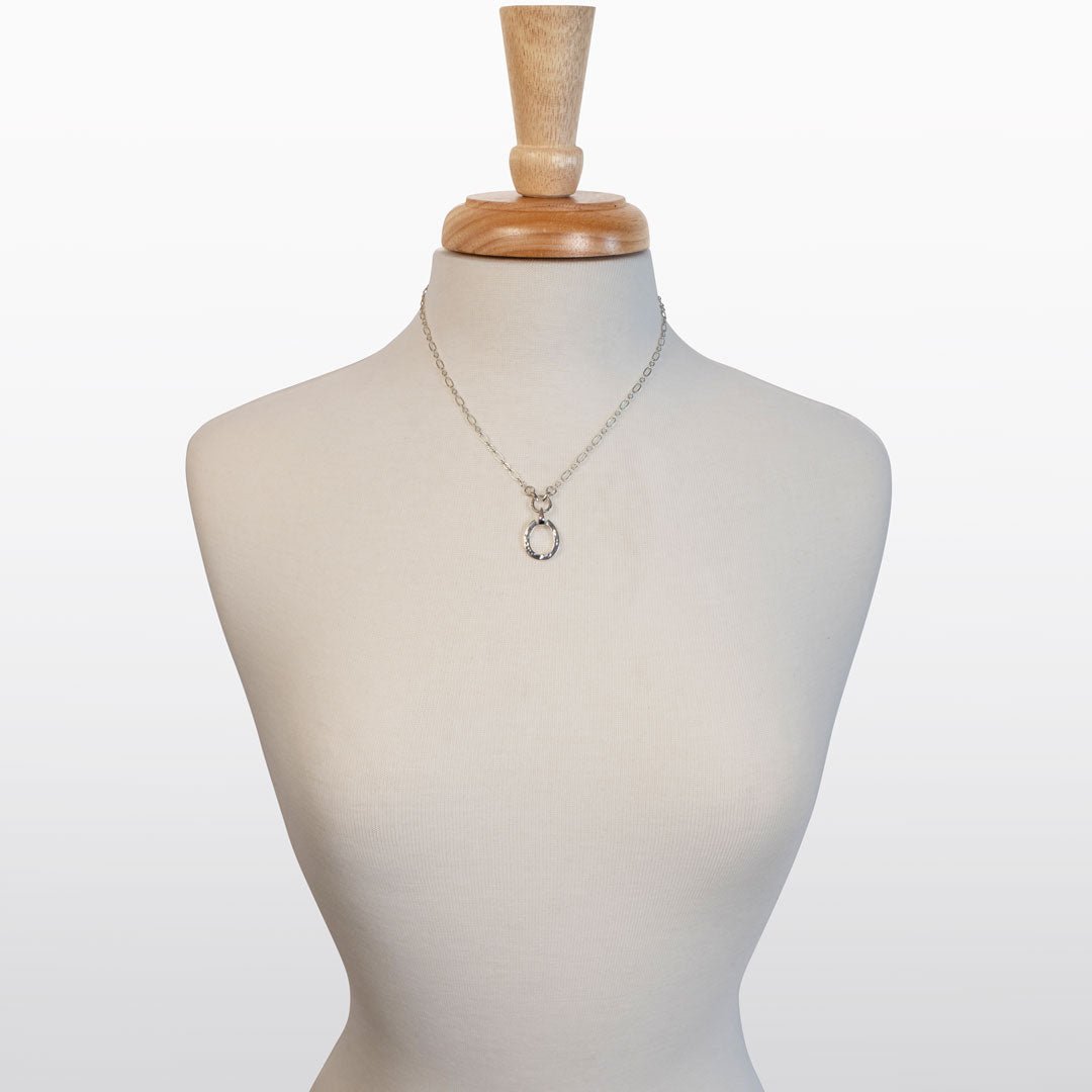 Equinox- Equestrian Horseshoe Necklace in Silver