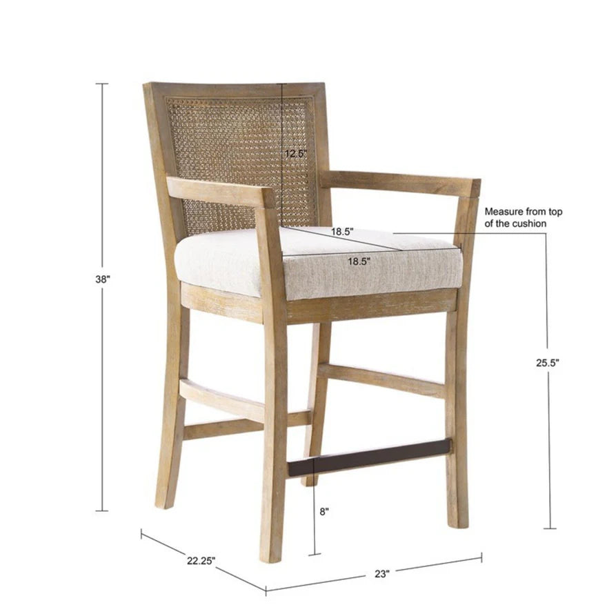 Ashbourne Cane Back Counter Stool