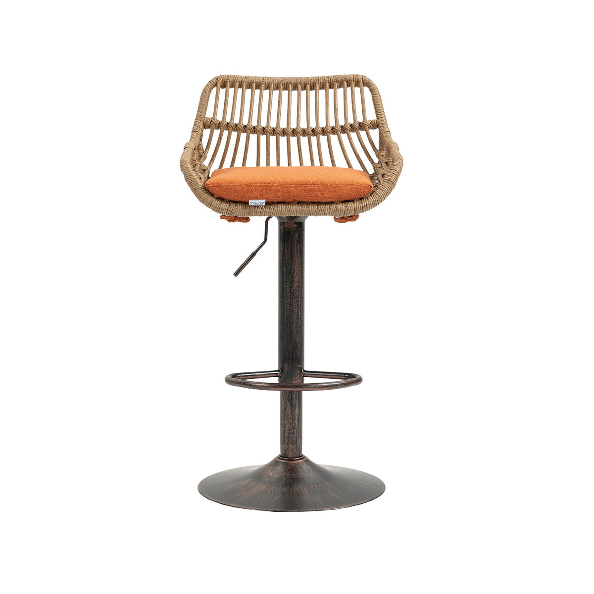 The Harbor Bar Adjustable Linen Swivel Stools — Set of 2