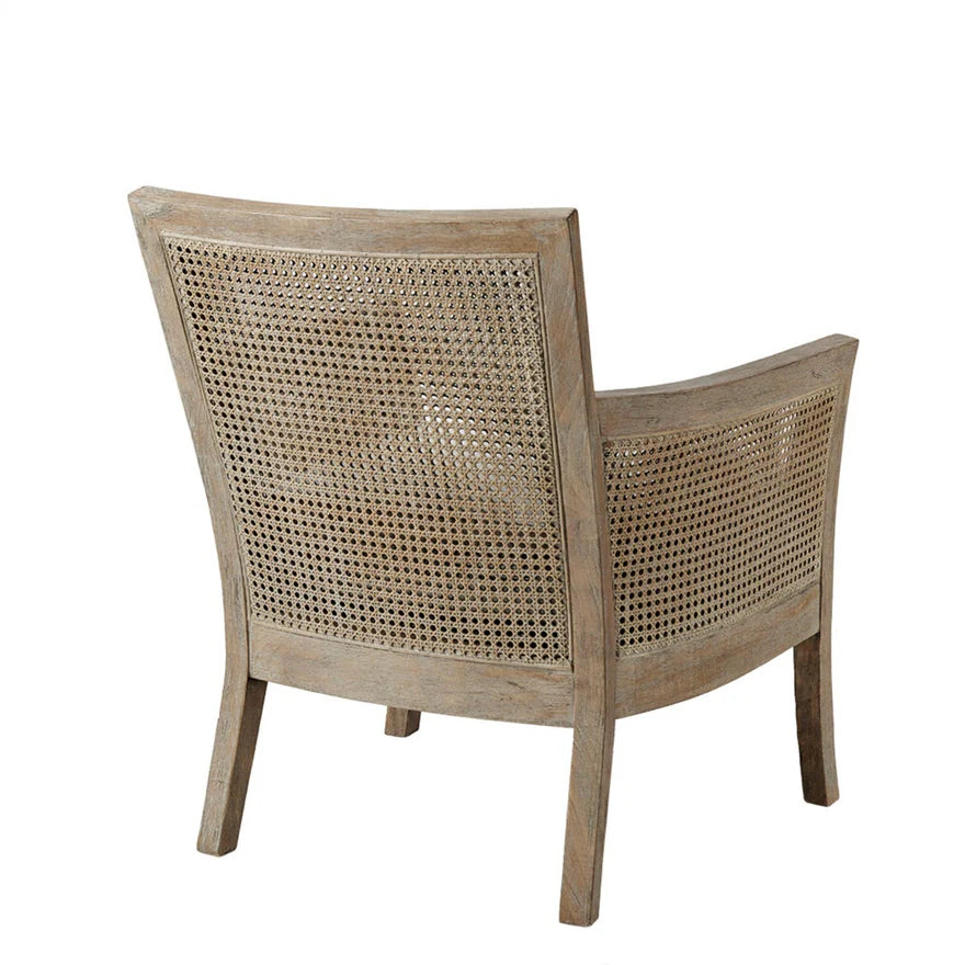The Ashbourne Reclaimed Oak Cane Accent Chair