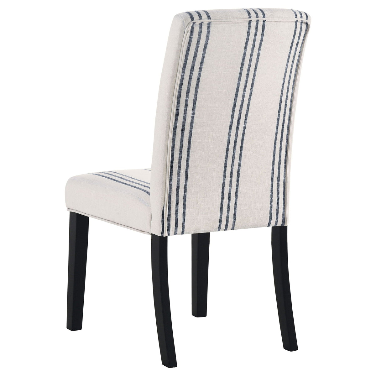 Harbor Stripe Upholstered Dining Chairs — Set of 2