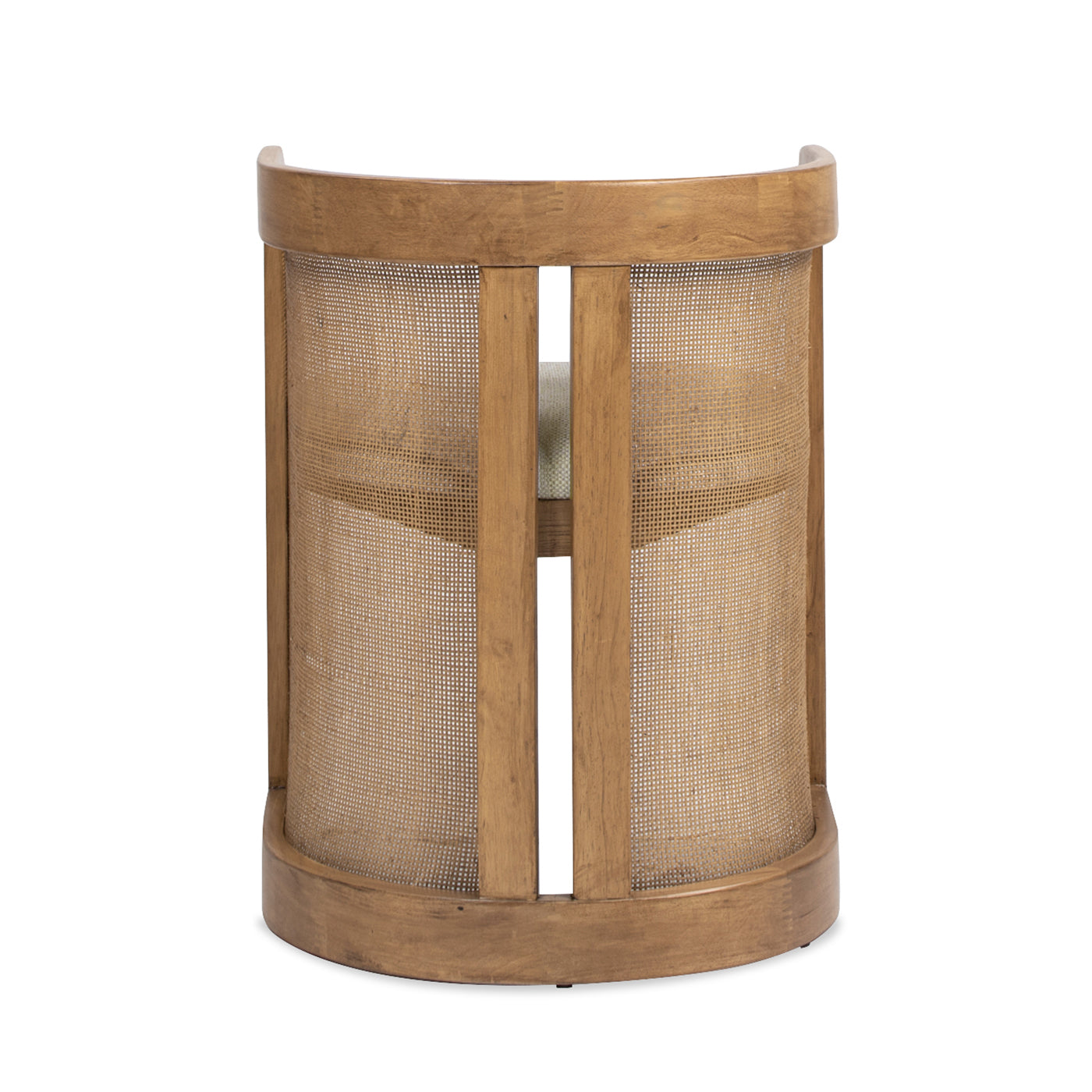 The Lilith Curved Rattan Dining Chair