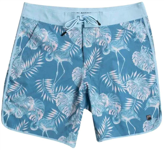 Men's Flamingo Paradise Scallop Boardshorts