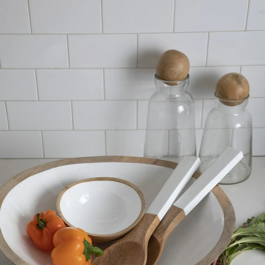 The Baylor Glass Decanter with Mango Wood Stopper, Medium