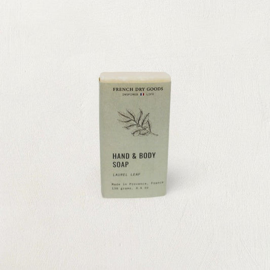 Provance Solid Hand & Body French Artisanal Soap, Laurel Leaf Scent