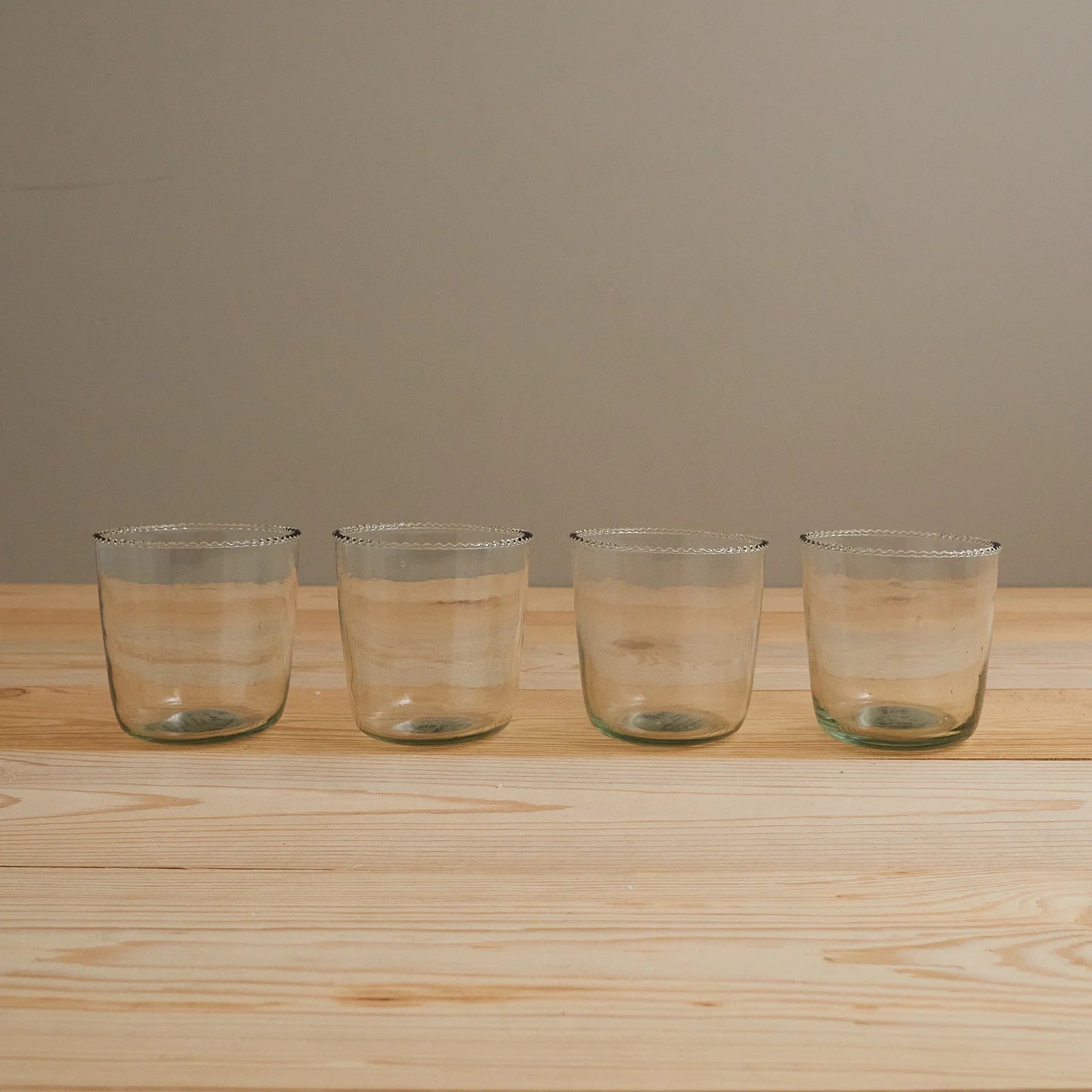 The Ruffle Rocks Clear Drinking Glass