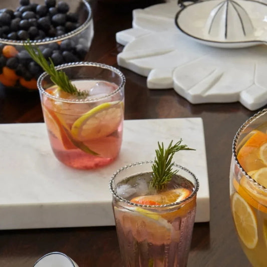 The Ruffle Rocks Clear Drinking Glass