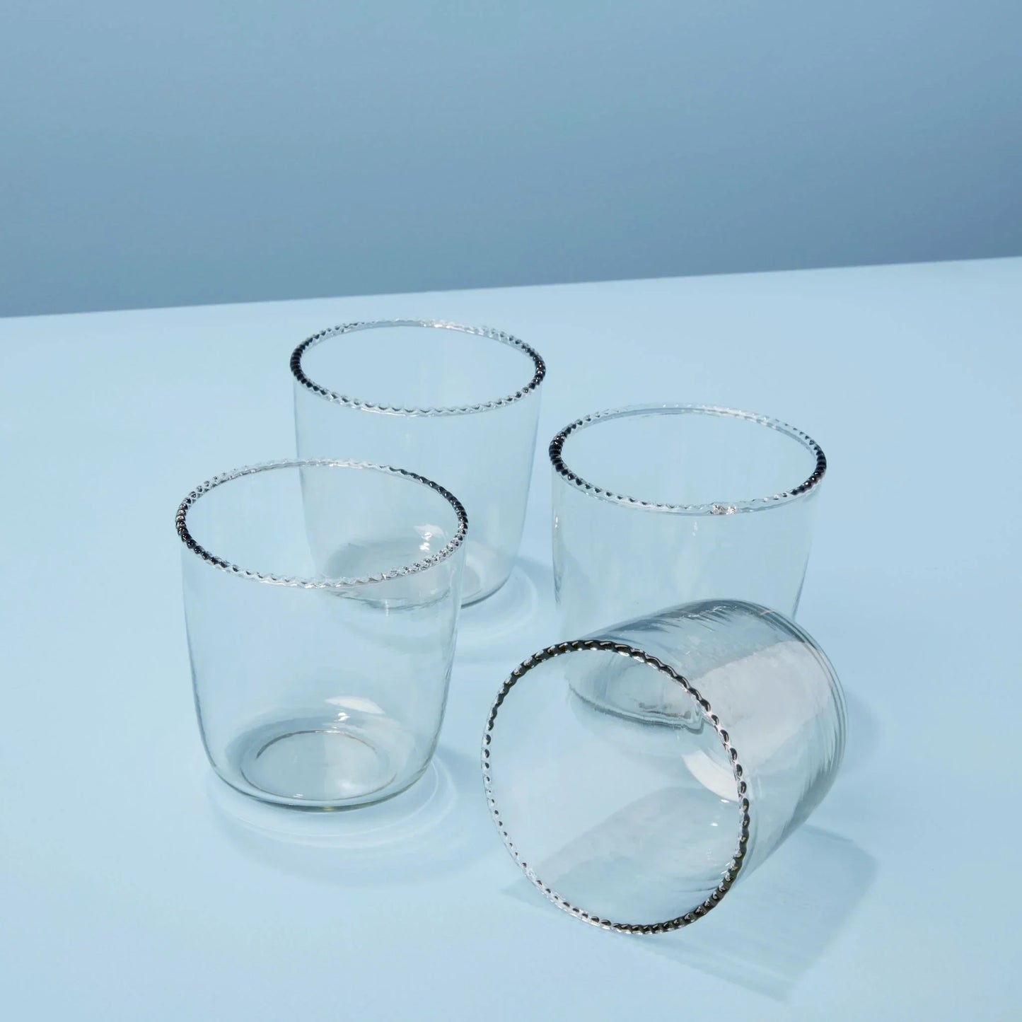 The Ruffle Rocks Clear Drinking Glass