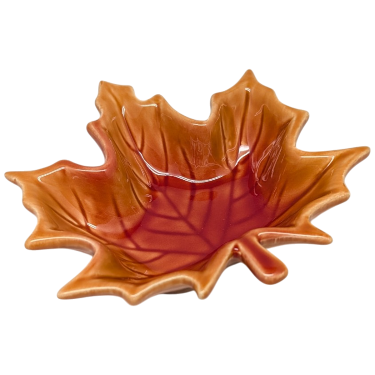 Harvest Maple Leaf Ceramic Accent Dish