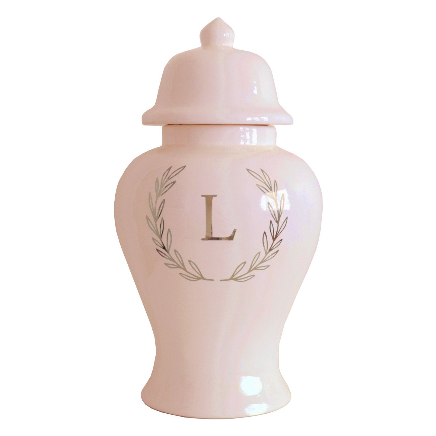 Single Letter Laurel Wreath Monogram in 16 Colors | Wholesale