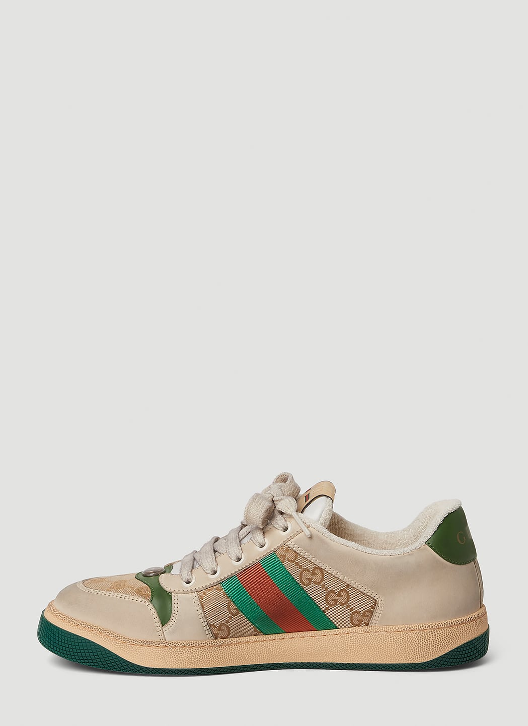 Gucci Screener GG Canvas Sneakers in Beige & Ebony