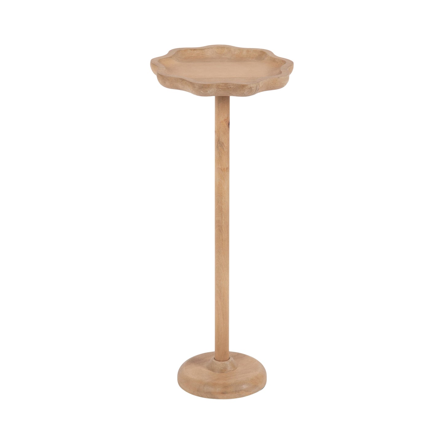 Alezar Scallop Wood Drink Table