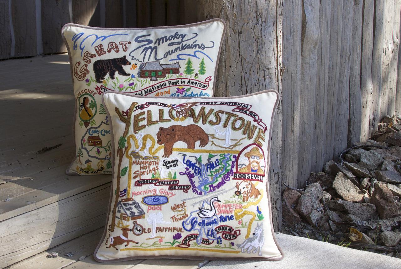 Hamptons Hand-Embroidered Pillow
