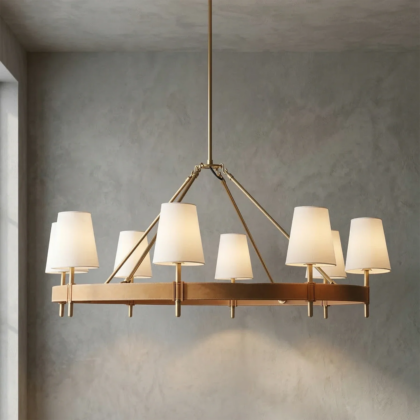 Hastings Leather Chandelier