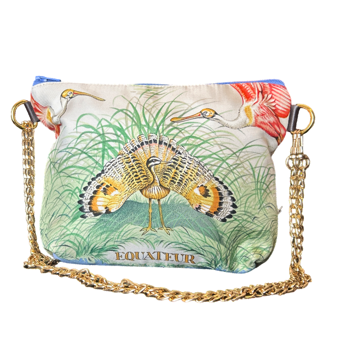 Equateur Vintage Scarf Crossbody Bag
