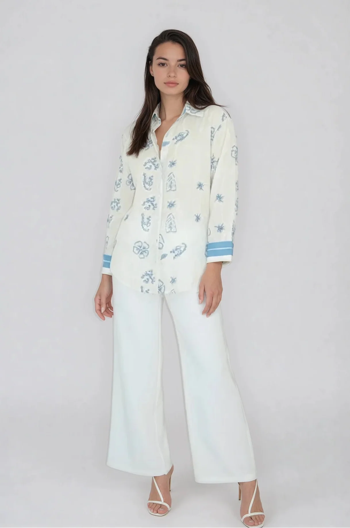 Mable Shirt in Salt Air Embroidery